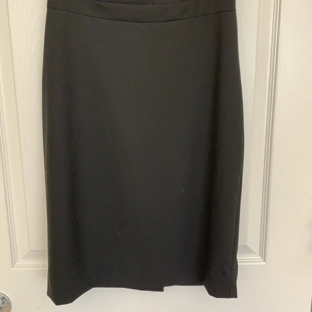 J. Crew Black Sleeveless Sheath Dress